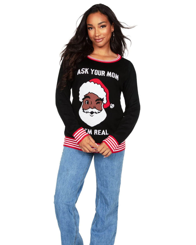 Women's Ask Your Mom Ugly Christmas Sweater