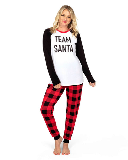Women's Team Santa Crew Neck Pajama Set