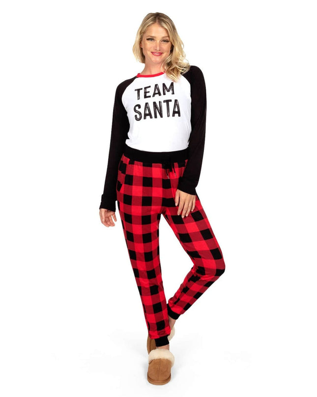 Women's Team Santa Crew Neck Pajama Set