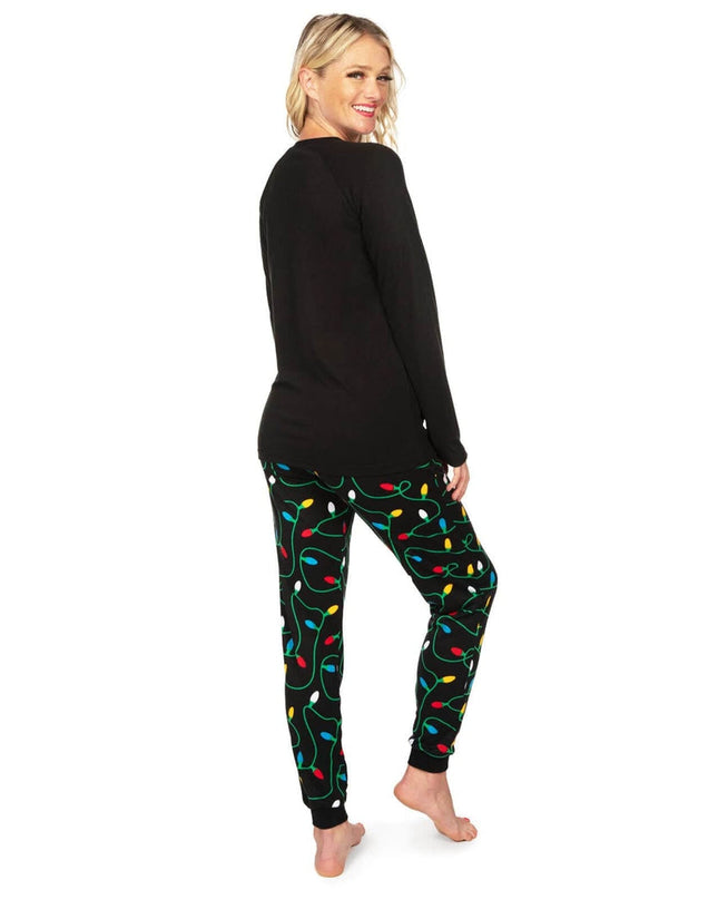 Women's Get Lit Crew Neck Pajama Set