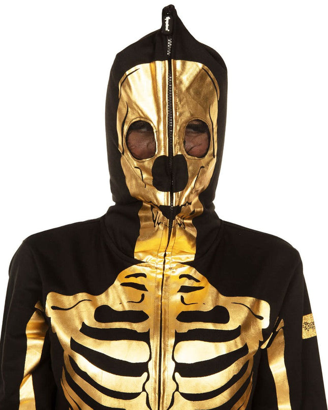 Women's Gold Skeleton Costume