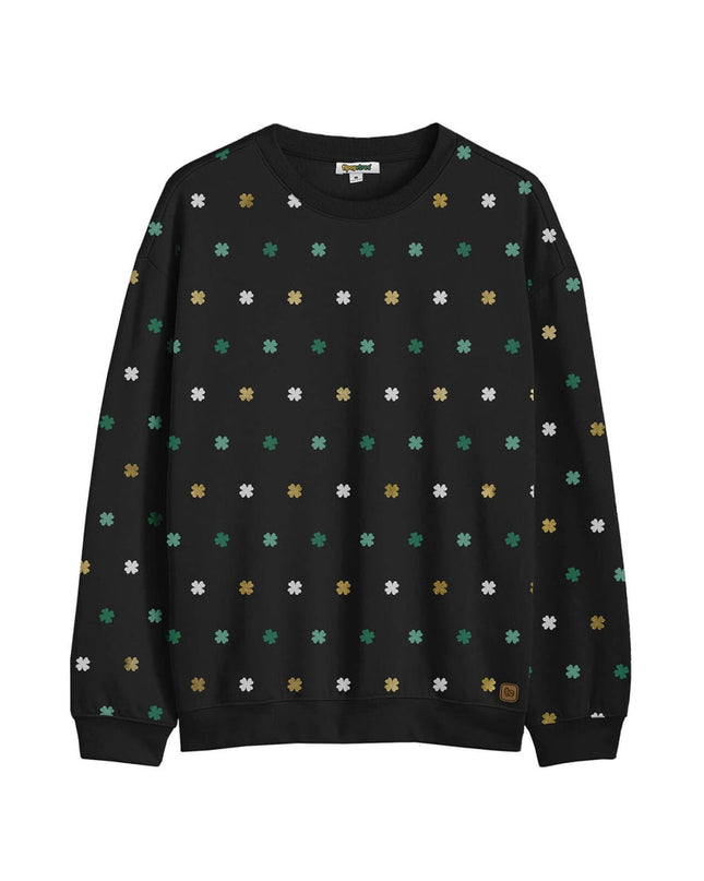 Women's Metallic Clover Crewneck Sweatshirt