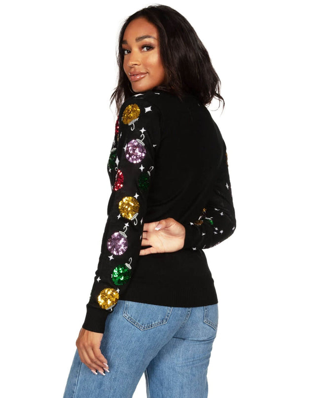 Women's Sequin Ornaments Cardigan Sweater