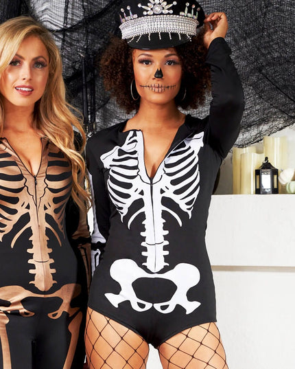 Sexy Skeleton Bodysuit Costume