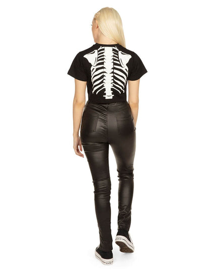 Women's Skeleton Crop Top