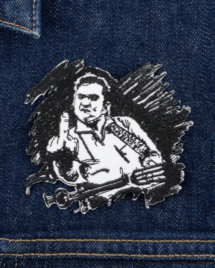 Johnny Cash Iron-On Patch