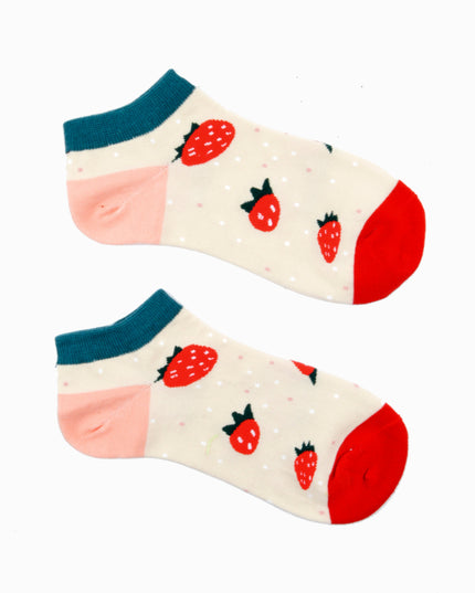 Fun Christmas Socks - Zokni Strawberry Design
