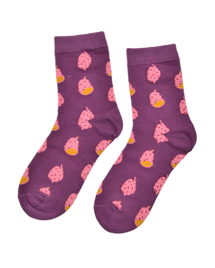 Fun Christmas Socks with Exotic Fruit II Design for All Ages