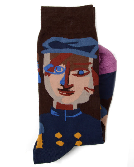 Cubist Socks - Fun and Artistic