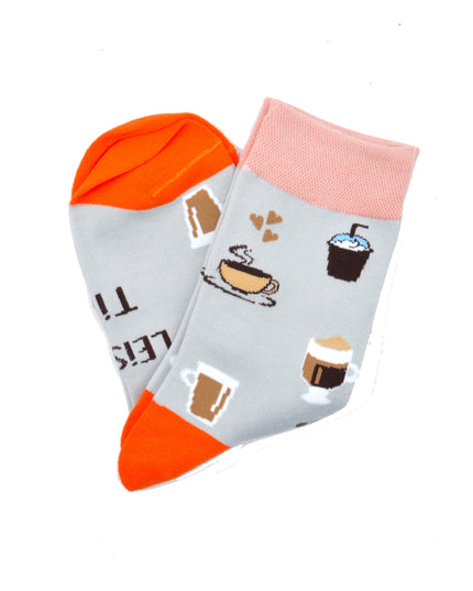 Leisure Time Socks - Gray Fun
