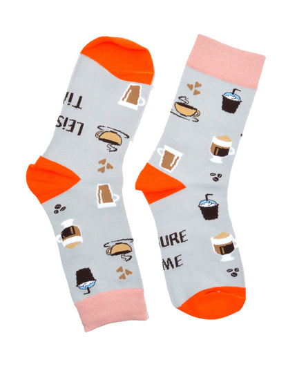 Leisure Time Socks - Gray Fun