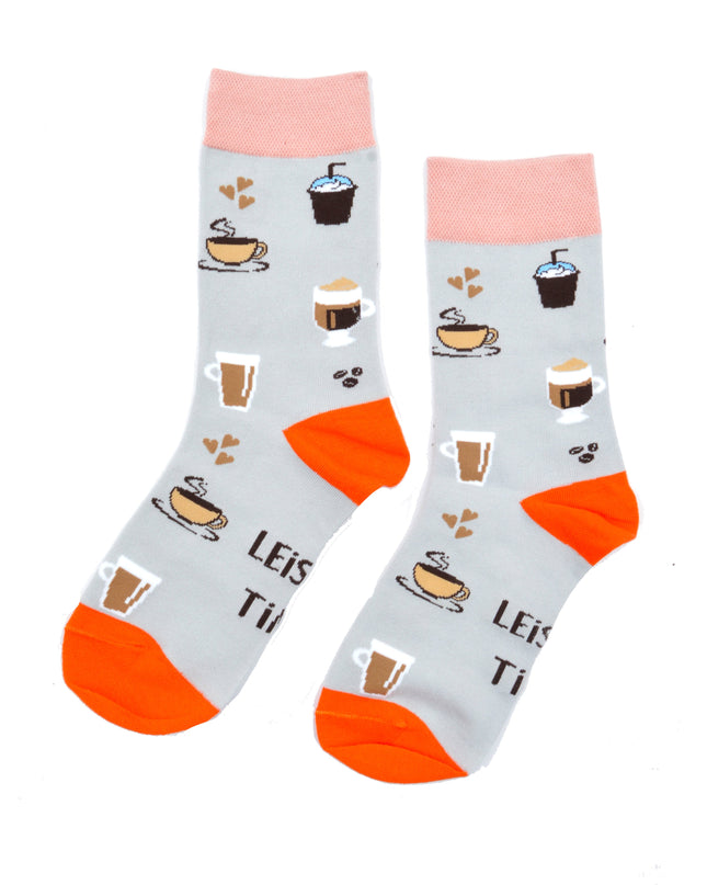 Leisure Time Socks - Gray Fun