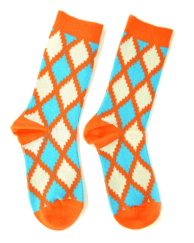 Fun Christmas Socks - Zokni Diamond Shape Design