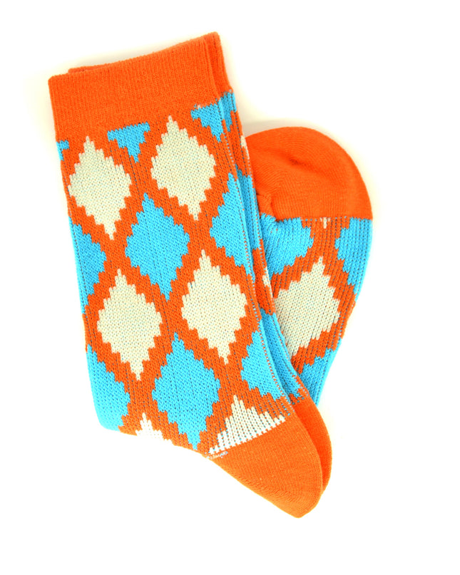 Fun Christmas Socks - Zokni Diamond Shape Design