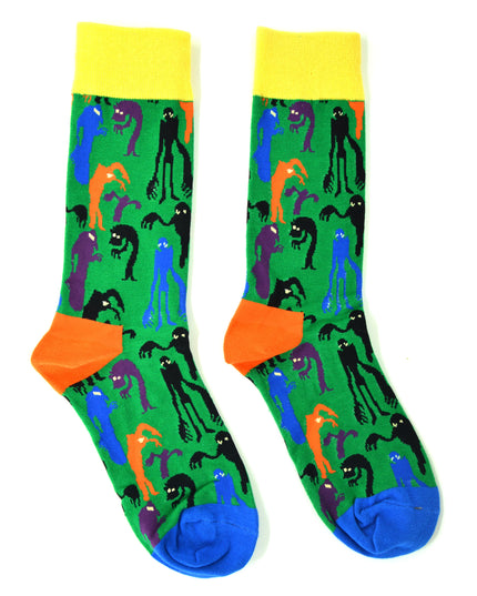 Fun Halloween Socks - Zokni Monsters Design