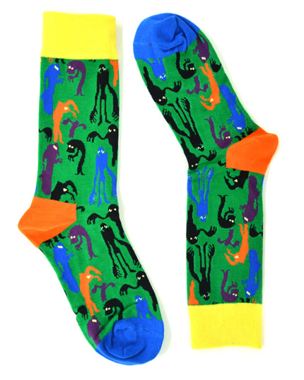 Fun Halloween Socks - Zokni Monsters Design