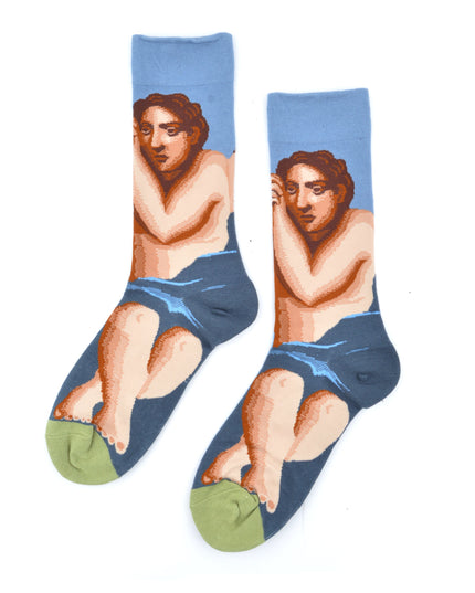 Astronaut Sitting Fun Socks - Limited Edition